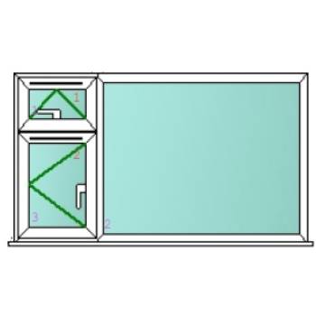 UPVC plastic window side top and bottom openers